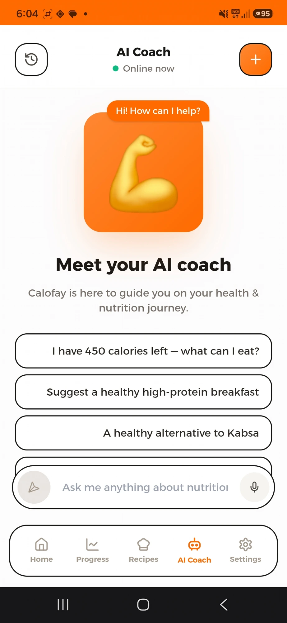 Calofay in-app screen 4